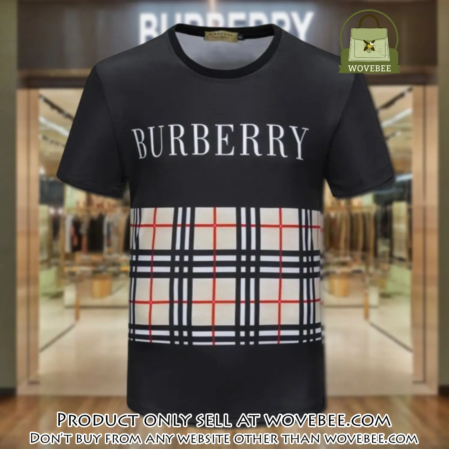 Burberry logo black luxury brand unisex tshirt outfit for men women wvb0239802